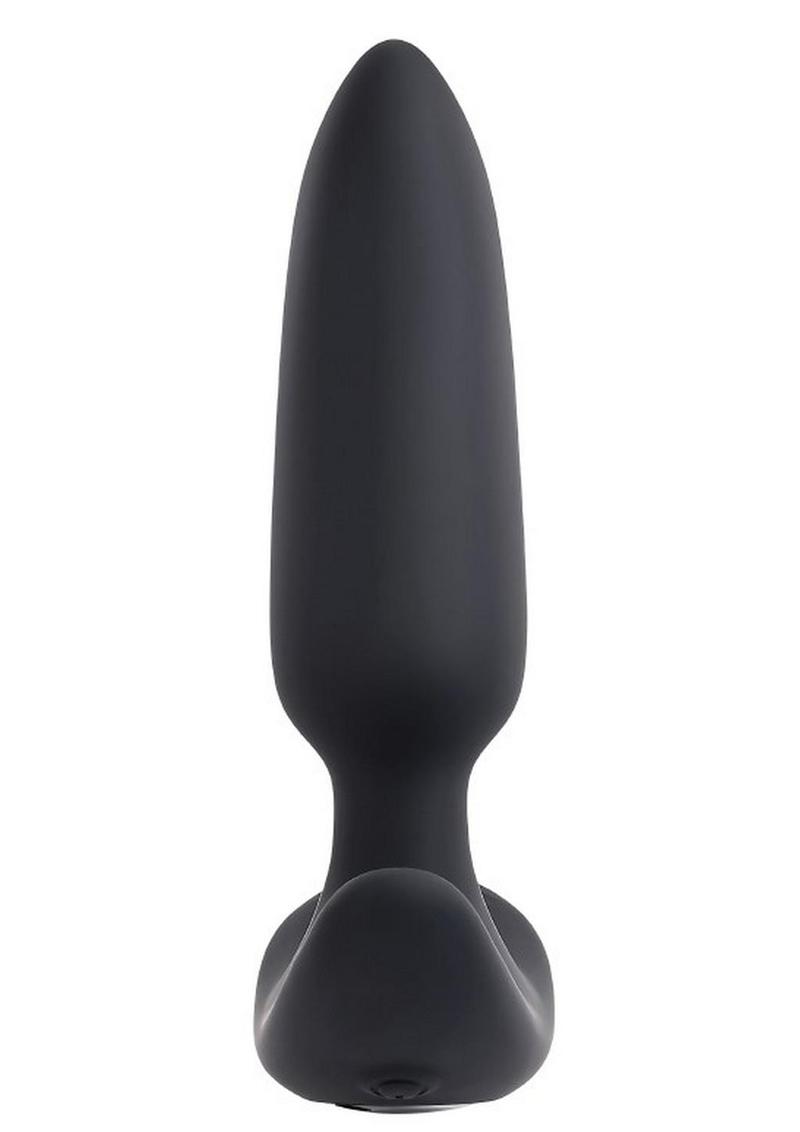 Selopa Black Beauty Rechargeable Silicone Vibrating Plug