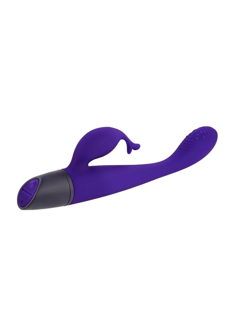 Selopa Plum Passion Rechargeable Silicone Vibrator with Clitoral Stimulator