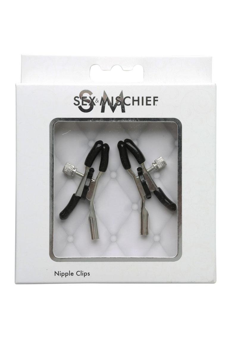 Sex and Mischief Adjustable Nipple Clips - Metal