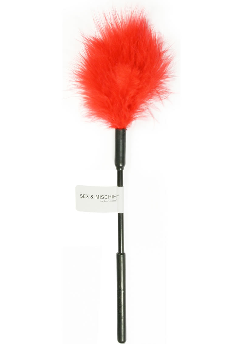 Sex and Mischief Feather Tickler - Red