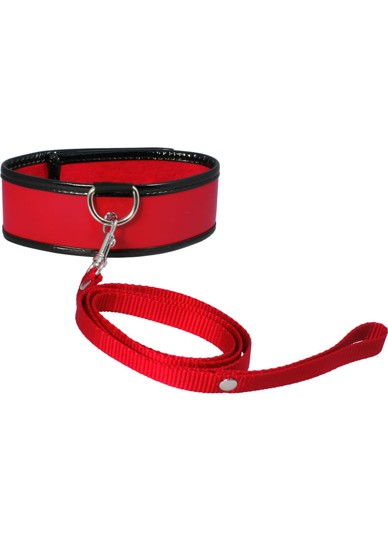 Sex and Mischief Leash and Collar - Red