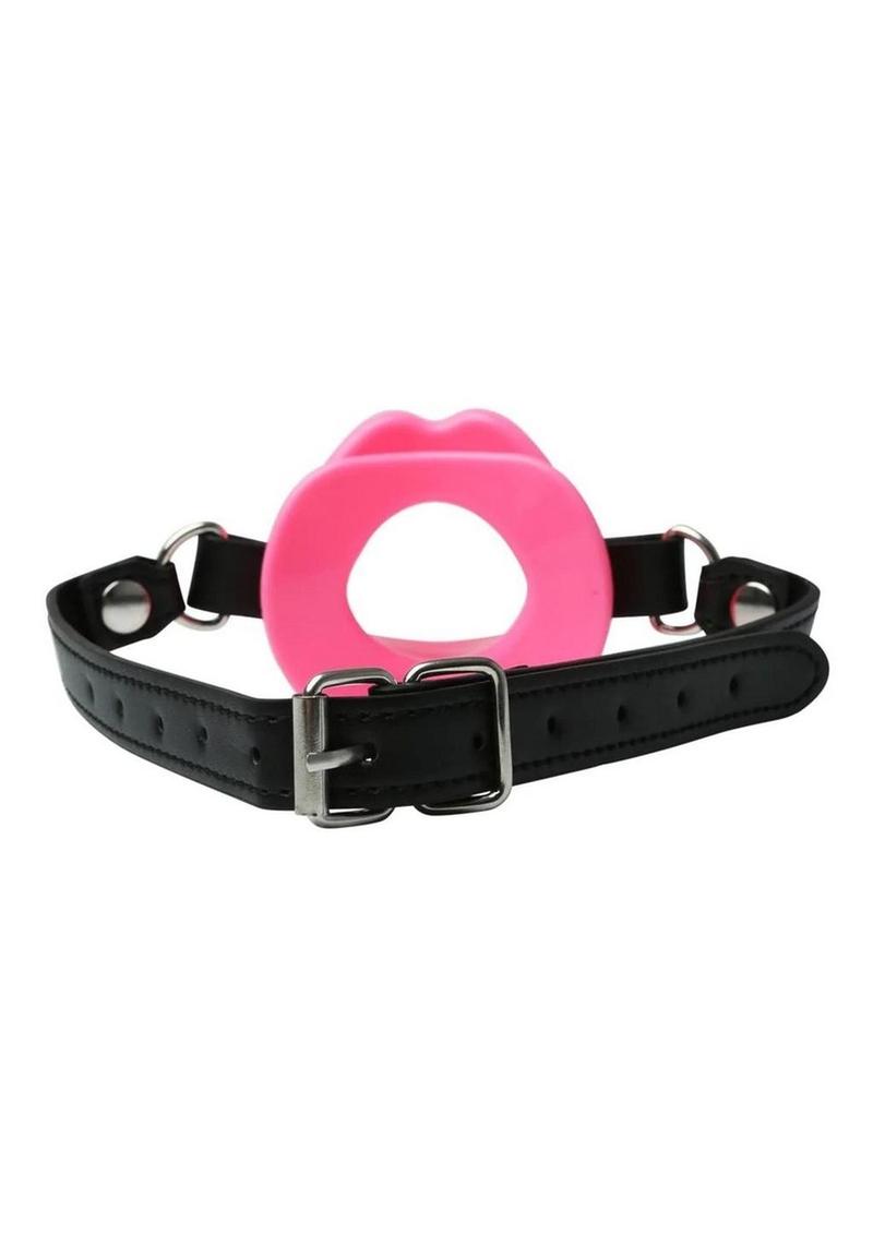 Sex and Mischief Silicone Lips Open Mouth Gag