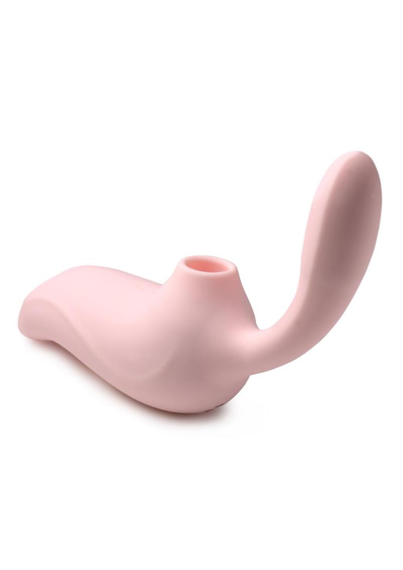 Shegasm 3-Way Elixir Rechargeable Silicone Sucking and Pulsing Vibrator