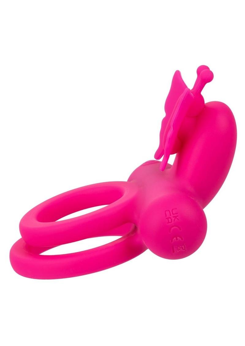 Silicone Rechargeable Dual Butterfly Couples Ring