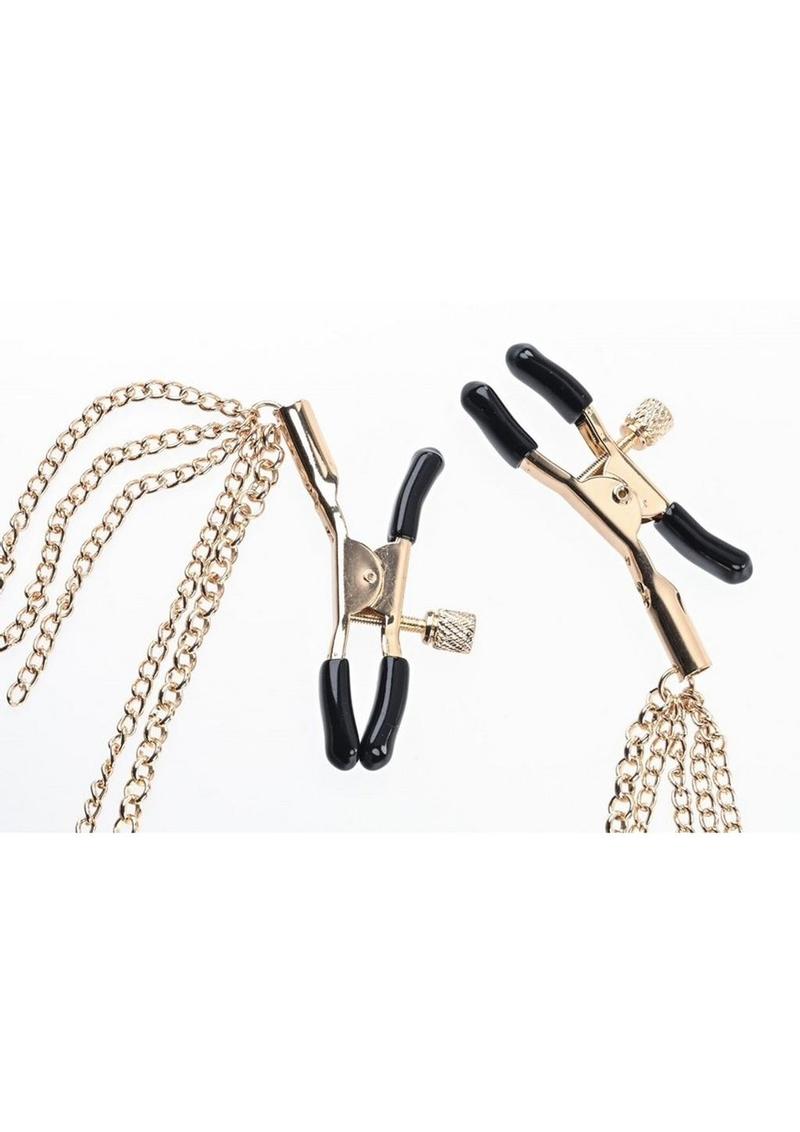 Sincerely Amber Chained Nipple Clamps