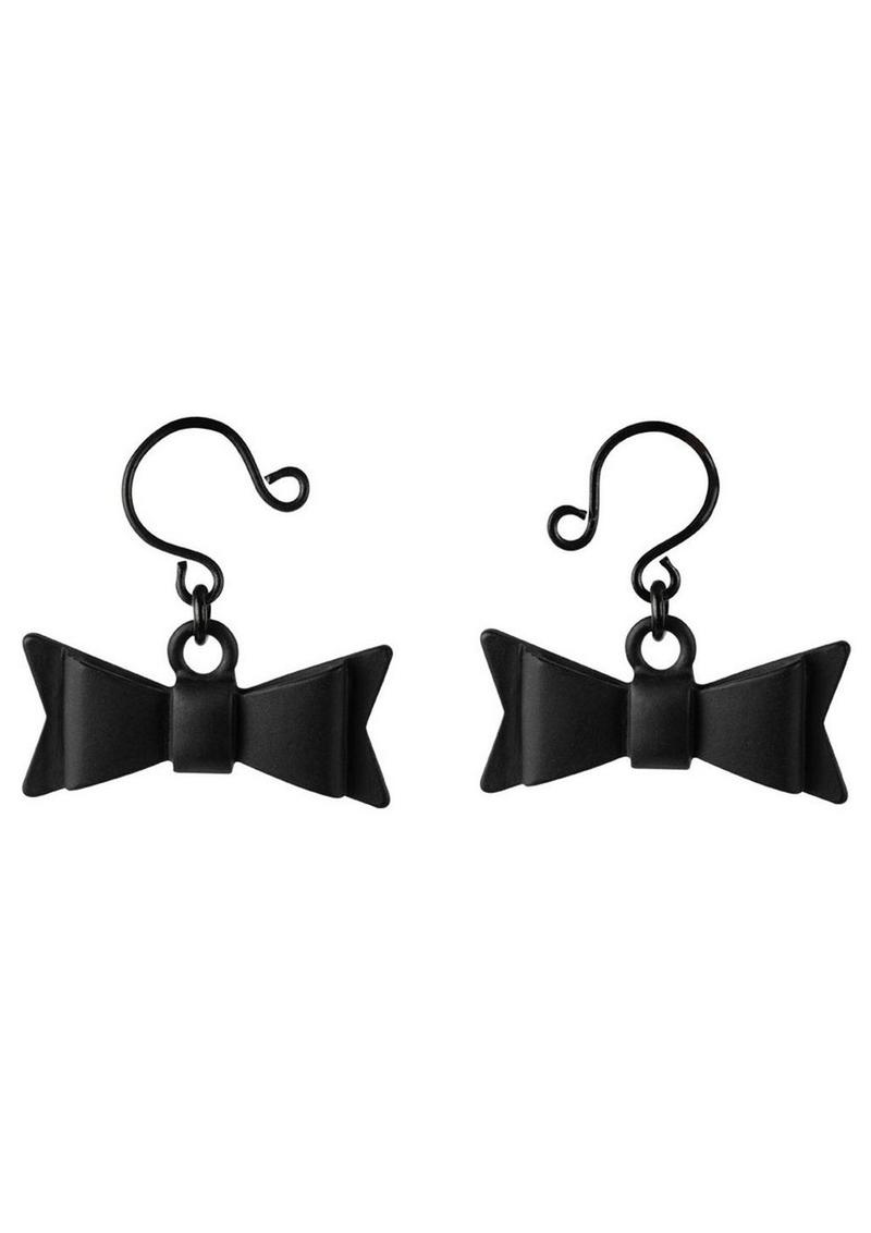 Sincerely Bow Tie Nipple Jewelry - Black