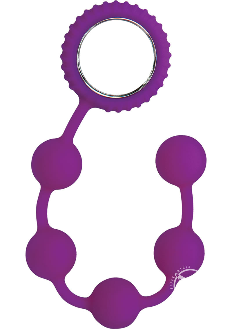 Sinful Anal Beads Silicone - Purple