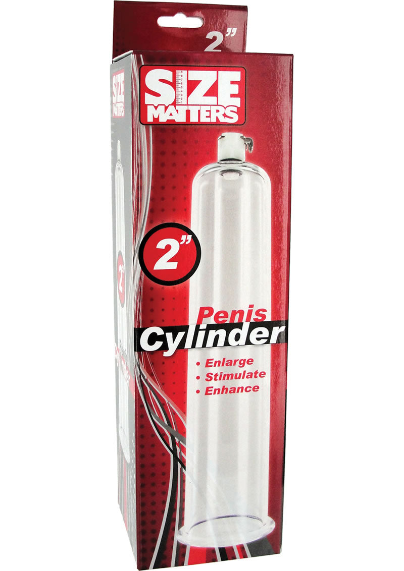 Size Matters Cylinder - Clear - 2in Diameter/9in