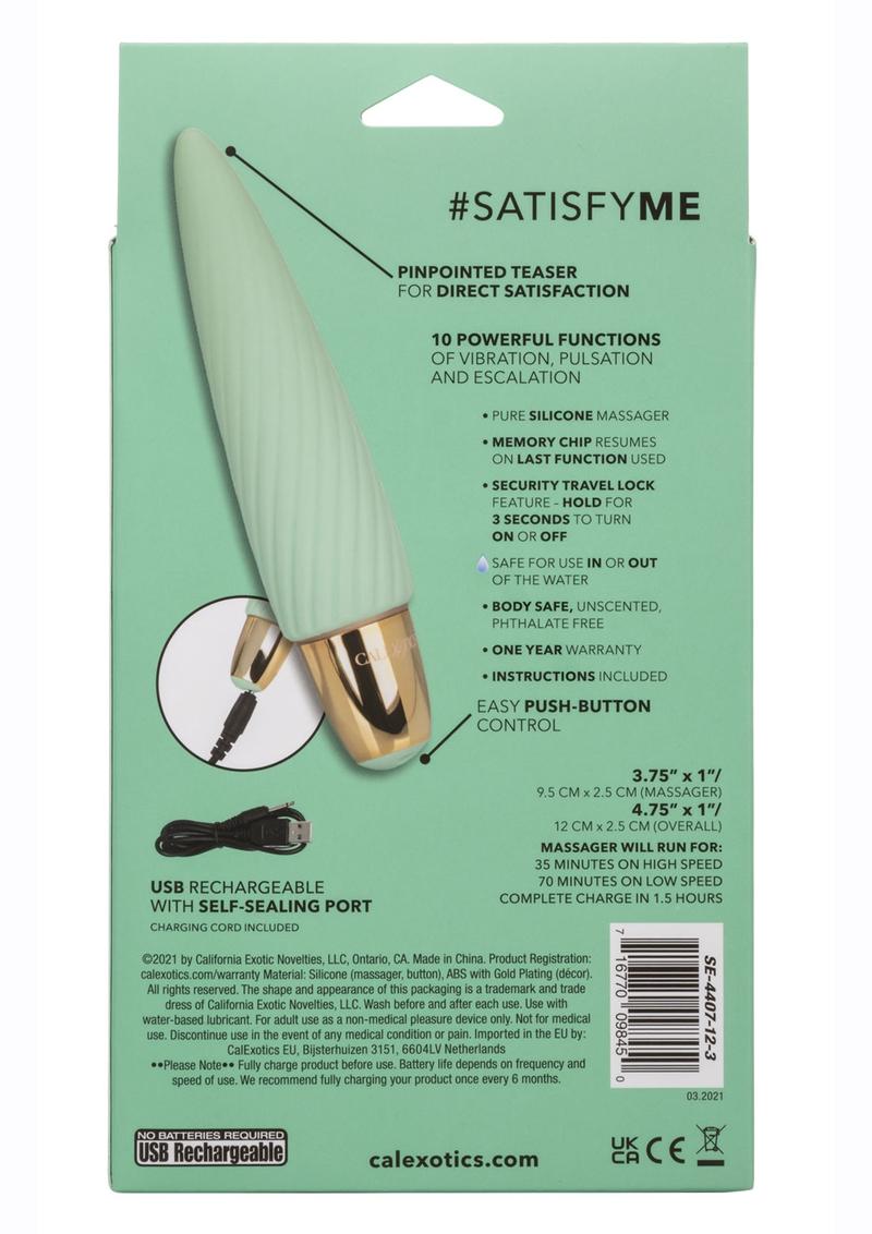 Slay #Satisfyme Rechargeable Silicone Bullet Vibrator