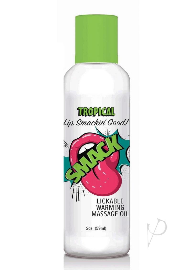 Smack Lickable Massage Oil 2oz - Tropical