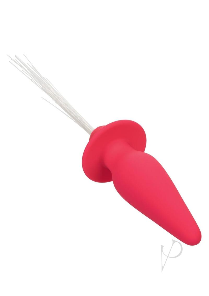 Southern Lights Rechargeable Silicone Vibrating Light Up Anal Probe - Pink