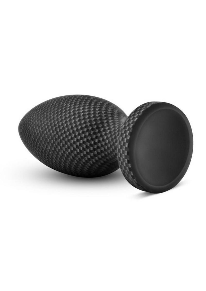 Spark Silicone Butt Plug - Small - Carbon Fiber