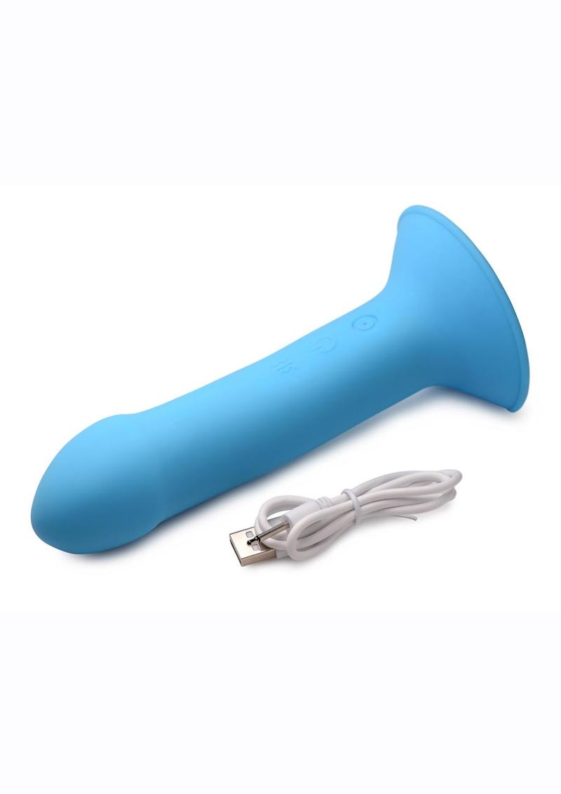 Squeeze-It Vibrating Squeezable Rechargeable Silicone Dildo