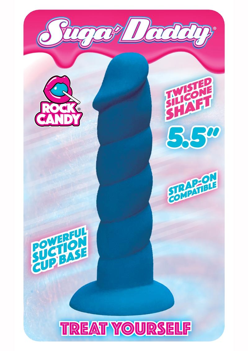 Suga' Daddy Silicone Dildo - Blue - 5.5in