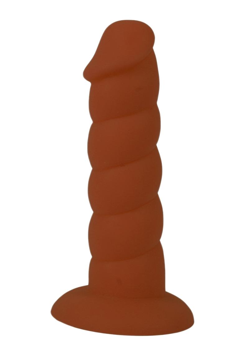 Suga' Daddy Silicone Dildo - Chocolate - 5.5in