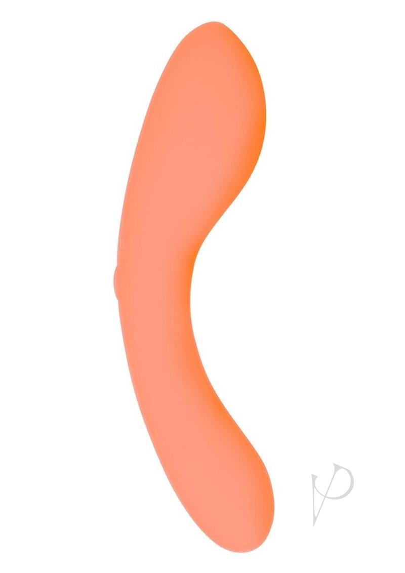 Swan Mini Swan Wand Rechargeable Silicone Glow In The Dark Massager - Glow In The Dark/Orange