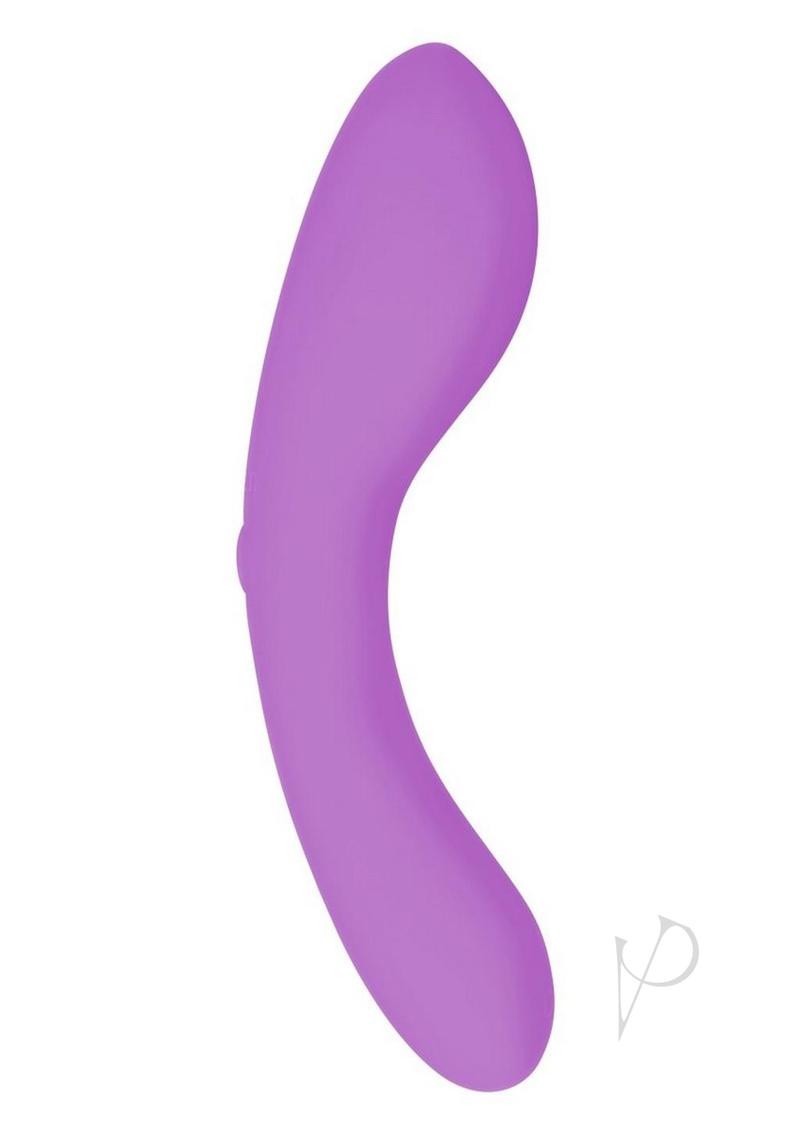 Swan Mini Swan Wand Rechargeable Silicone Glow In The Dark Massager - Glow In The Dark/Purple