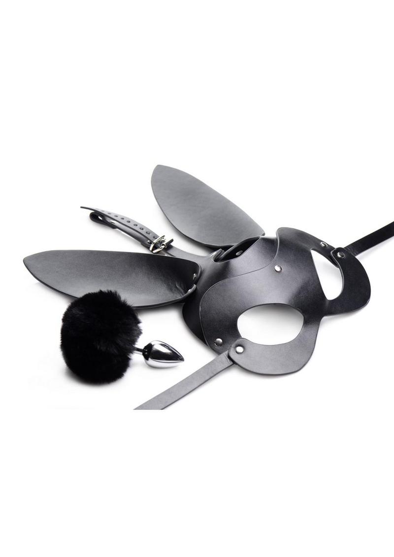 Tailz Bunny Tail Anal Plug and Mask