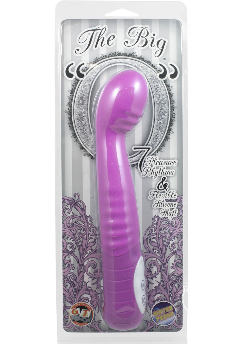 The Big O Silicone Vibrator Waterproof - Lavender/Purple - 8.75in