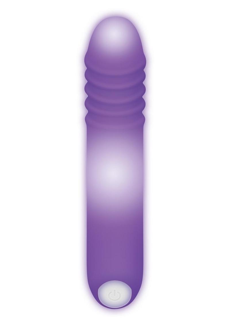 The G Rave Silicone Rechargeable G-Spot Light-Up Vibrator