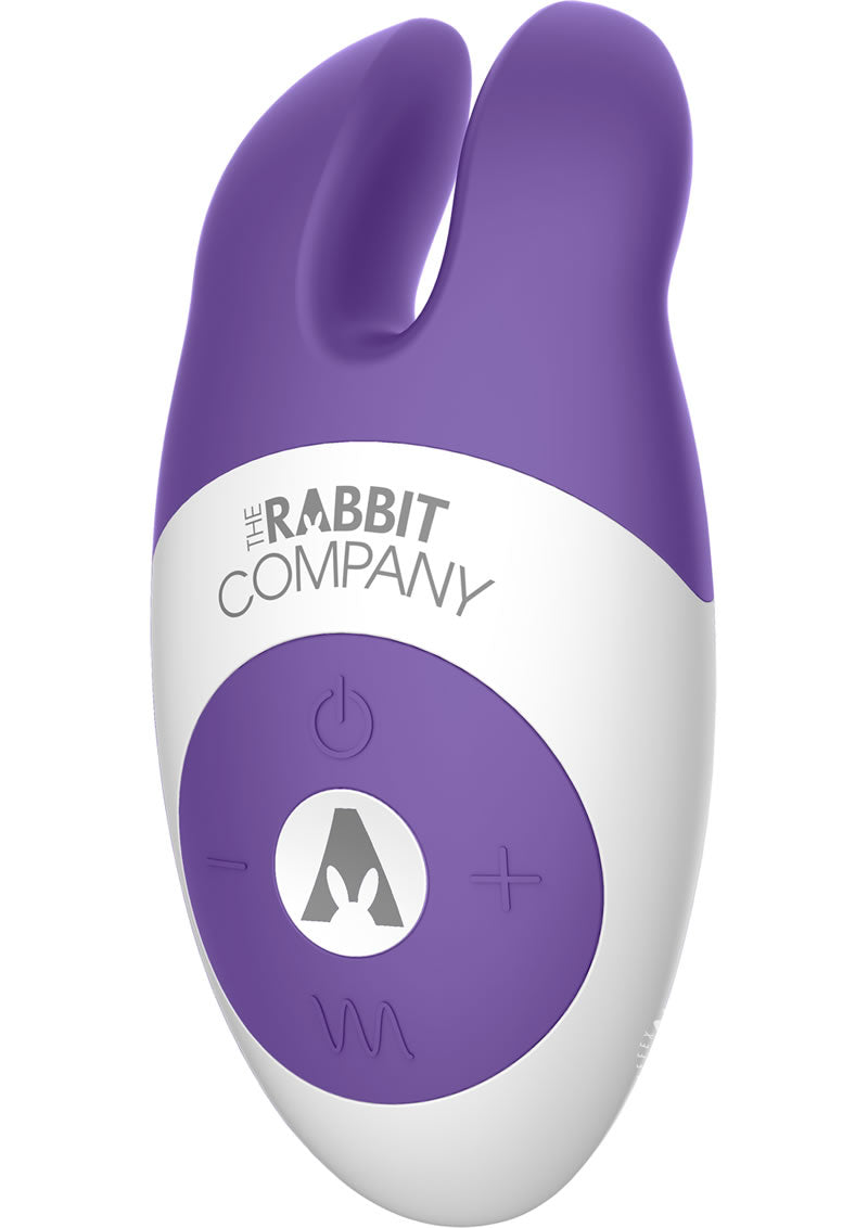 The Lay On Rabbit Rechargeable Silicone Massager - Purple