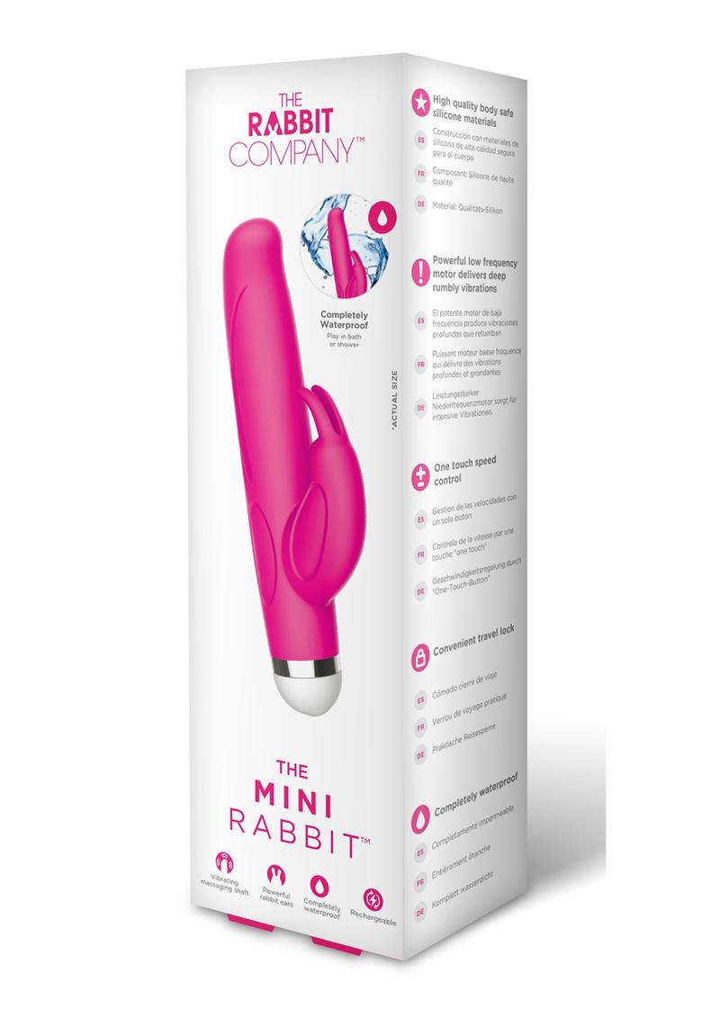 The Mini Rabbit Rechargeable Silicone Vibrator - Hot Pink/Pink - Small