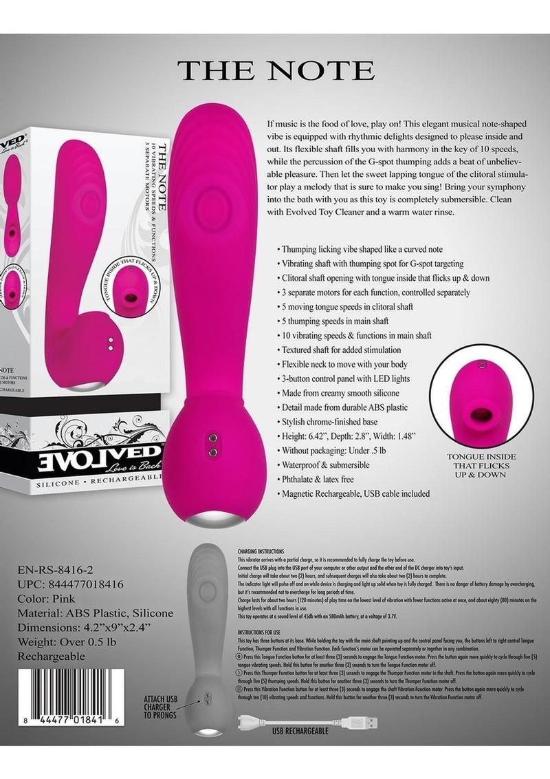 The Note Silicone Rechargeable Vibrator