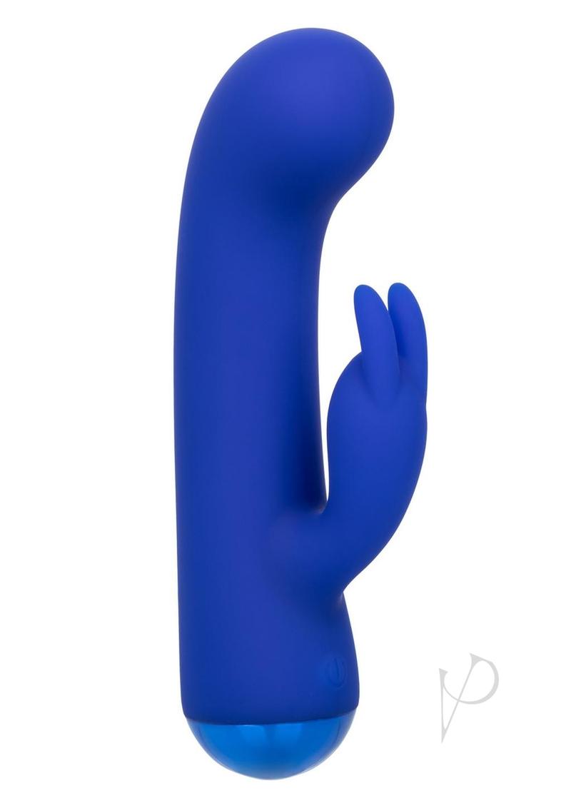 Thicc Chubby Bunny Rechargeable Silicone Rabbit Vibrator - Blue