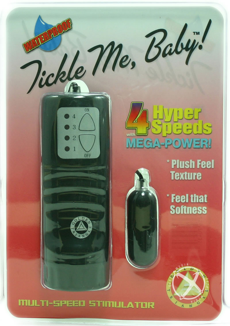 Tickle Me Baby with 4 Hyper Speeds and Remote - Black