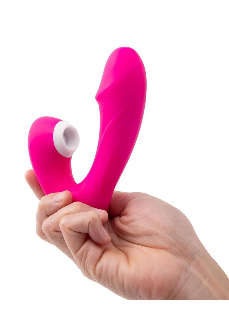 Together Toys Internal Kisses Silicone Rechargeable Dual Stimulation Vibrator with Remote Control