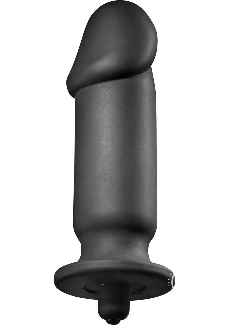 Tom Of Finland Large Vibrating Plug - Black - XLarge