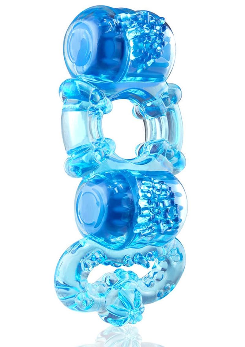 Tri-O Triple Pleasure Ring - Blue