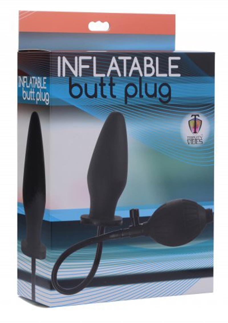 Trinity Men Inflatable Butt Plug - Black