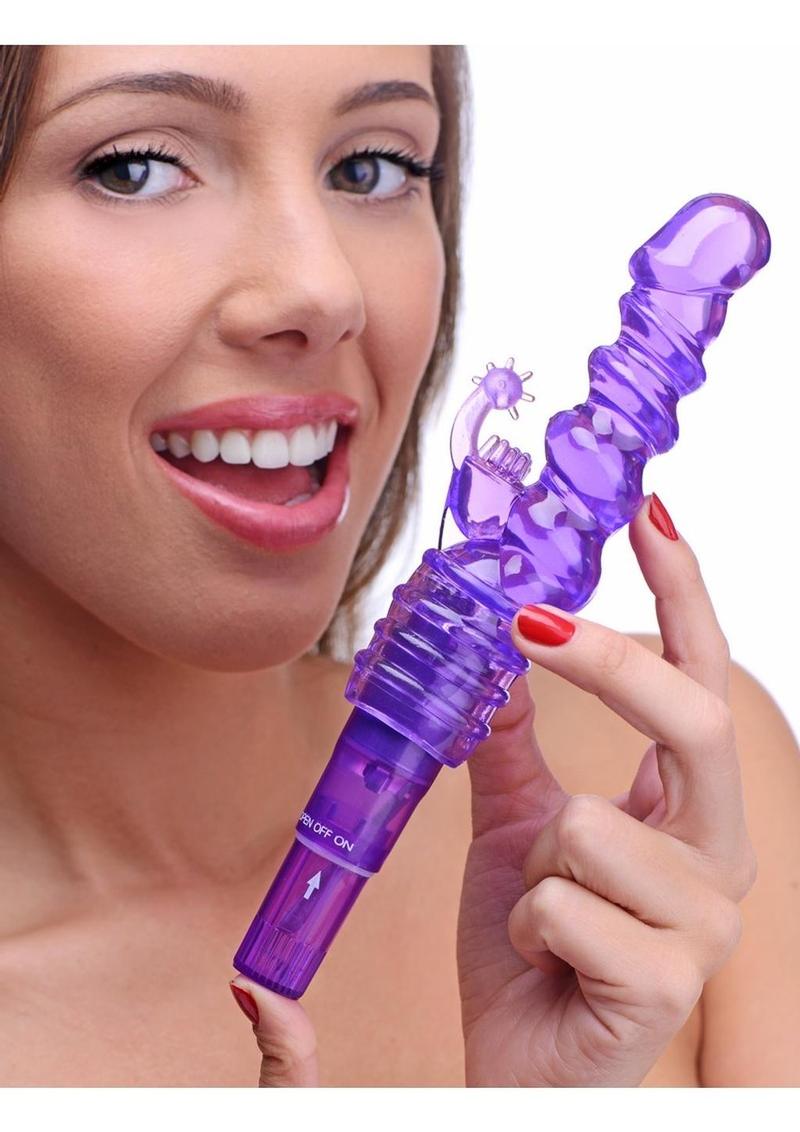 Trinity Vibes Royal Rocket Ribbed Rabbit Vibrator