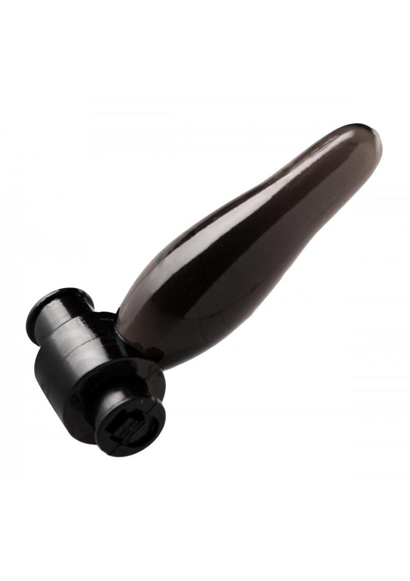 Trinity Vibes Vibrating Bum Tickler Mini Anal Plug - Black - Small