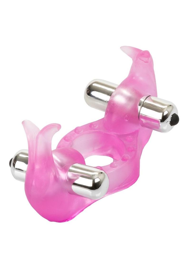 Triple Orgasms Enhancer Vibrating Cock Ring with Clitoral Stimulation