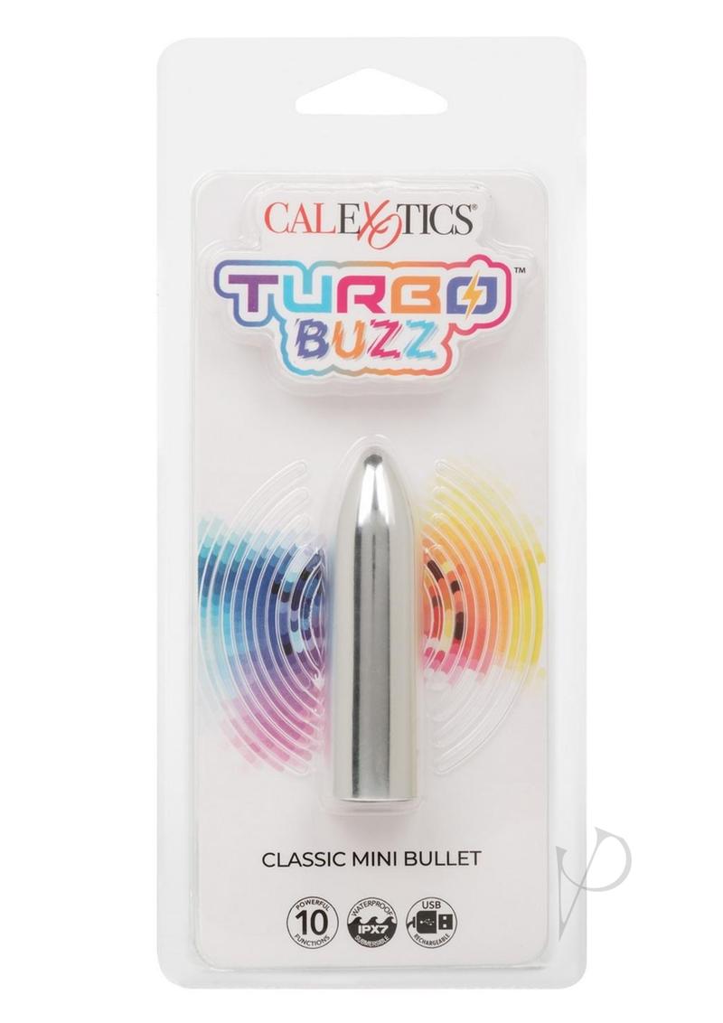 Turbo Buzz Classic Rechargeable Mini Bullet - Silver