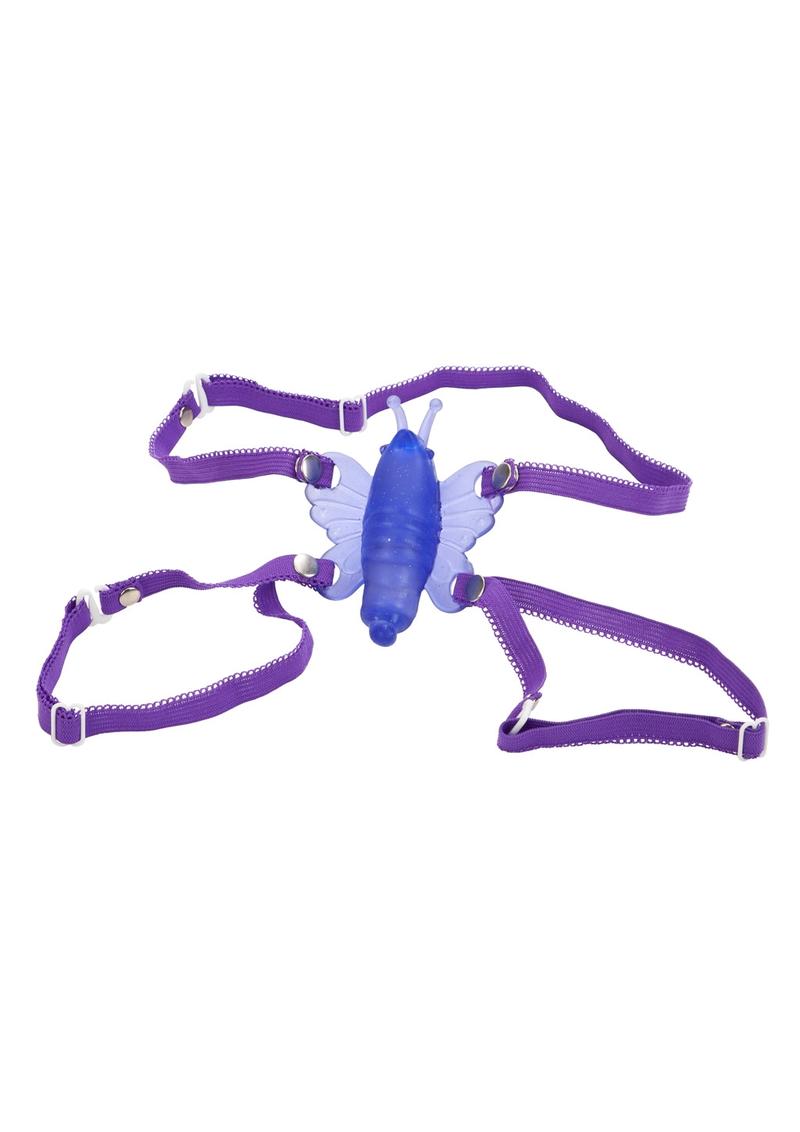 Venus Butterfly Mini Wireless Strap-On - Purple