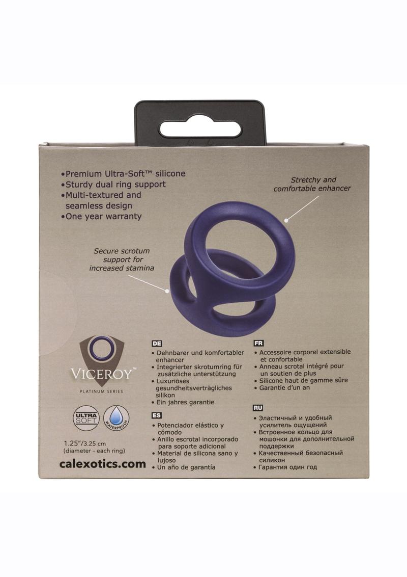 Viceroy Dual Ring Silicone Cock Ring