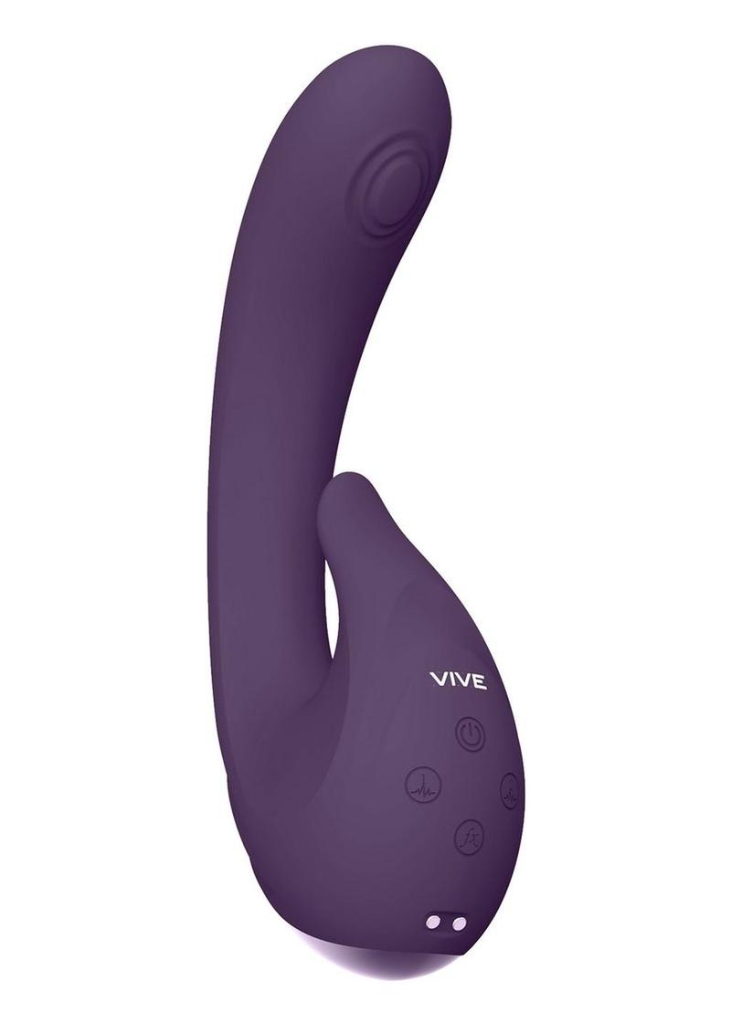 Vive Miki Rechargeable Silicone Pulse Wave and Flickering G-Spot Vibrator