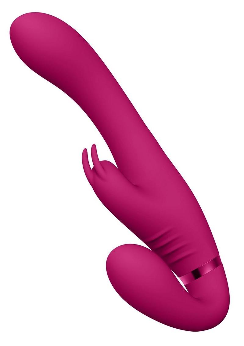 Vive Suki Rechargeable Silicone Vibrating Strapless Strap-On Rabbit