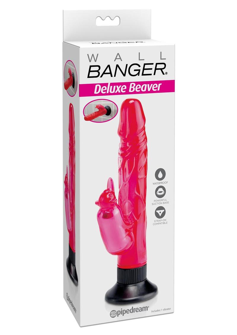 Wall Bangers Deluxe Beaver Rabbit Vibrator - Pink