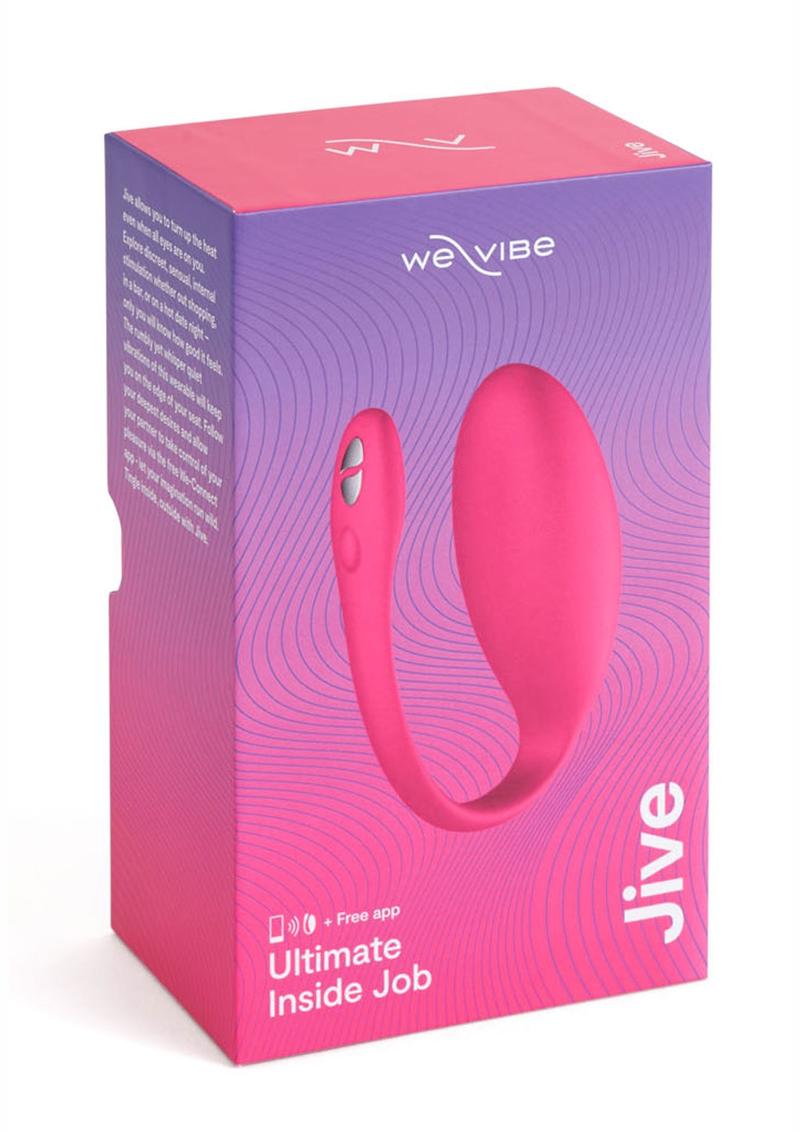 We-Vibe Jive Silicone Rechargeable Remote Control Wearable G-Spot Vibrator - Pink