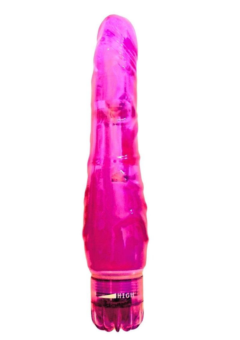 Wet Dreams Creaminator Vibrating Dong - Pink/Pink Passion - 6.5in