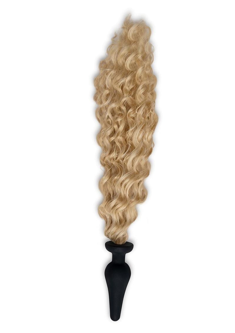 WhipSmart Silicone Plug 4in with Pony Tail - Blondie