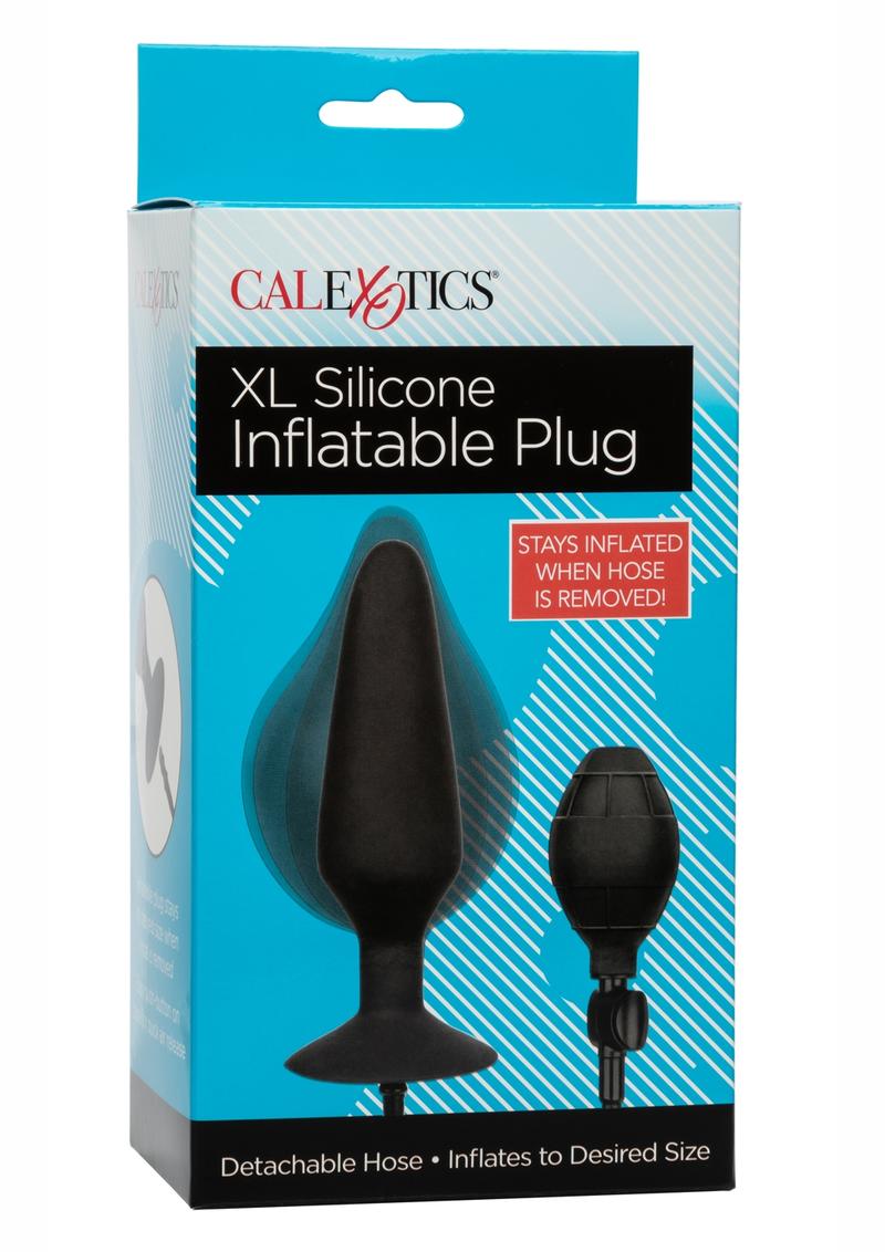 XL Silicone Inflatable Plug - Black