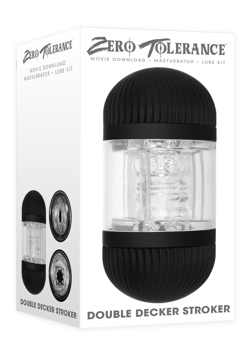 Zero Tolerance Double Decker Stroker - Black/Clear